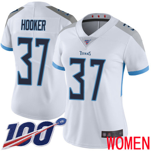 Tennessee Titans Limited White Women Amani Hooker Road Jersey NFL Football #37 100th Season Vapor Untouchable->youth nfl jersey->Youth Jersey